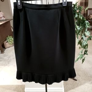 Le Suit black skirt with Flirty ruffle.